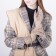 Gloves are female, dimensionless, without insulation, beige color