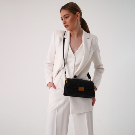 Female bag Textura, average size, black color