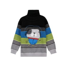 Knitted sweater for a boy, height 80 cm