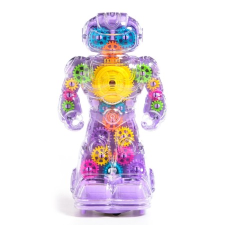 Musical robot "Robbie", Russian voiceing, light effects, purple color-1
