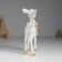 Polystone souvenir "Deer white with a bell" 10x5x15 cm