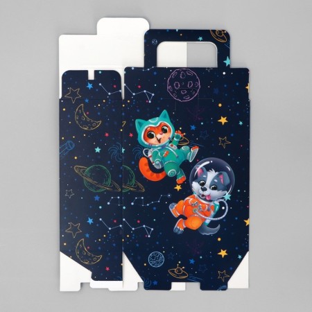 Gift folding box, packaging, “cosmic happiness”, 18 x 15 x 7.5 cm-5
