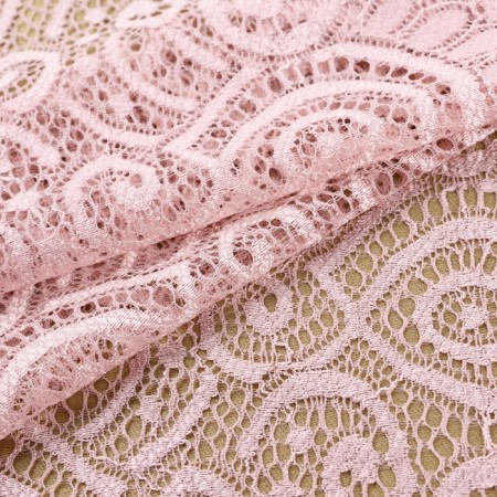 Lace elastic fabric, 180 mm × 2.7 ± 0.5 m, powder color-2