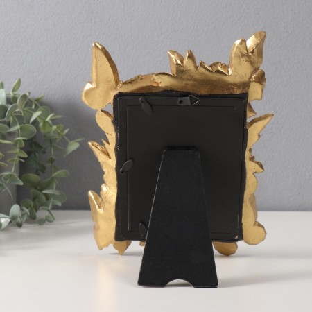 Photo frame Polystone 10x15 cm "Flower tenderness" gold 3.8x18x25.5 cm-3