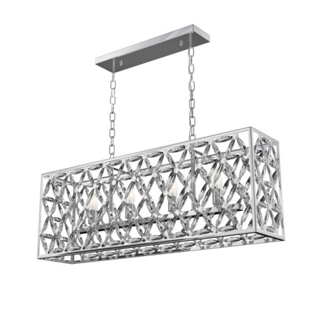 Suspension lamp Maytoni Mod069PL-04CH, E14, 4x60 W, 887x192x940 mm, Chrome