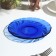 Dessert plate Sea Brim, d = 17 cm, glass, blue color
