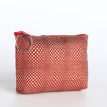 Women's wallet with lightning, red color-1