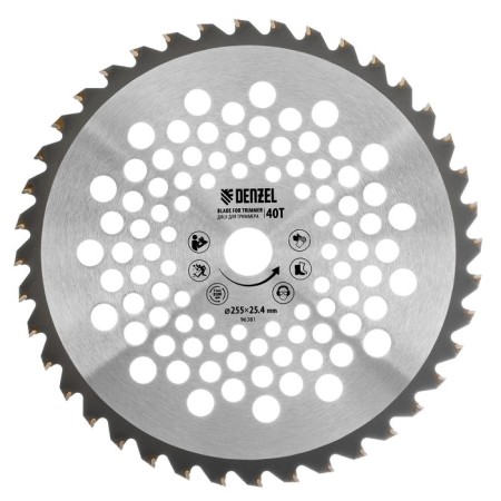 Disc for Denzel 96381, 255 x 25.4 mm, 40 teeth