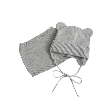 Children's snood, growth from 1 year, color gray-1