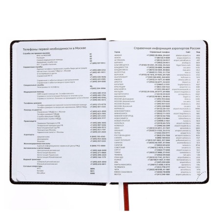 Leduced Diary A5, 160 sheets, attomex.croco, hard -skinned artificial leather cover with foam rubber, liesse, block 70 g/m2, brown-4