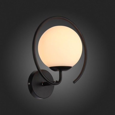 Wall lamp EVOLUCE. SL418.401.01. Galio. 1x60 W, E27, 30x23 cm, black color-2