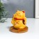 Ceramics pendulum "Maneki-Neko with fan and sakura" from solar batteries 10x10x12 cm