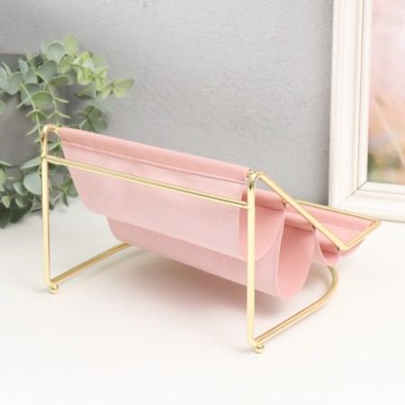 Steam for trifles metal, leatherette 4 tiers "Scandy" pink 20.5x20x14.5 cm-3