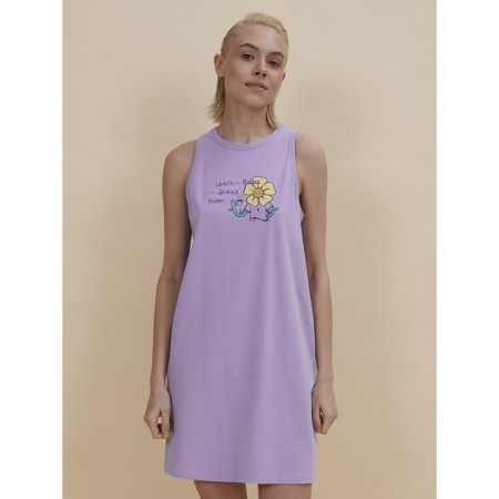 Female dress, size l, lavender color