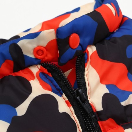 The overalls printed with the lock on the back, size 8 (DS 23 cm, og 30, Osh 22 cm), red-10