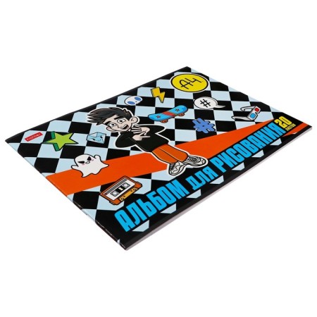 Album for drawing A4, 20 sheets "Vlad A4", cover coated cardboard, block 100 g/m2, mix 5 types-6