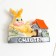 Magnet Polystone "Bunny at home" MIX 5x6.5 cm