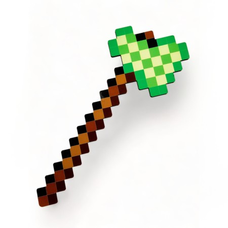 Wooden ax "Pixel green" 31.5 cm.-1