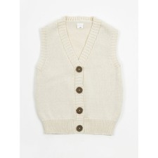 Vest for girls, height 146 cm, milk color