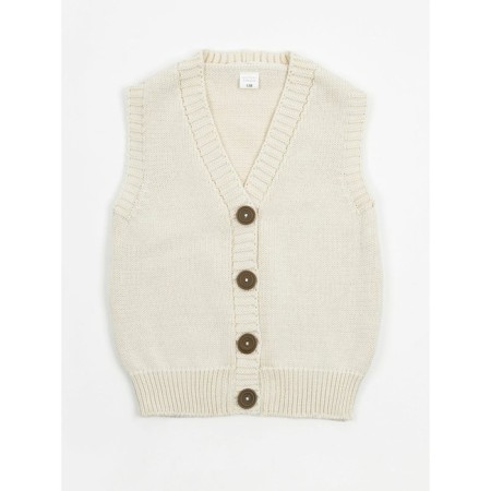Vest for girls, height 146 cm, milk color