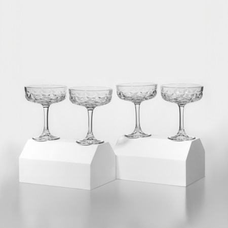 Set of glass glasses Estrella, 235 ml, 4 pcs