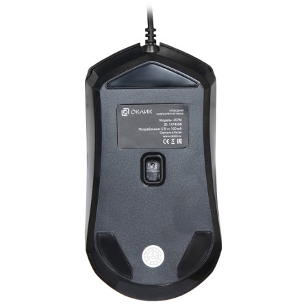 Mouse call 207m Black Optical (2400DPI) USB (4BUT)-8