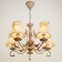 Lurator "Laurent" 5x40W E14 white+gold 61x61x90 cm Bayerlux