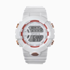 Women's watches electronic, silicone strap, with a calendar, waterproof