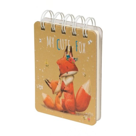 Notepad A7, 108 sheets in the line on the crest, Smart Journal, hard cover, tinted block 80 g/m2, mix-4