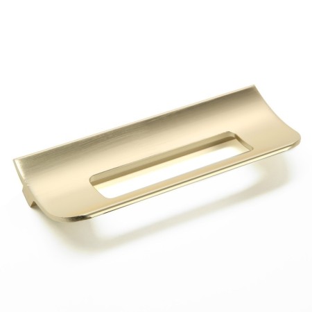 Furniture bracket RS1402, M/O = 128, Satin gold color-1