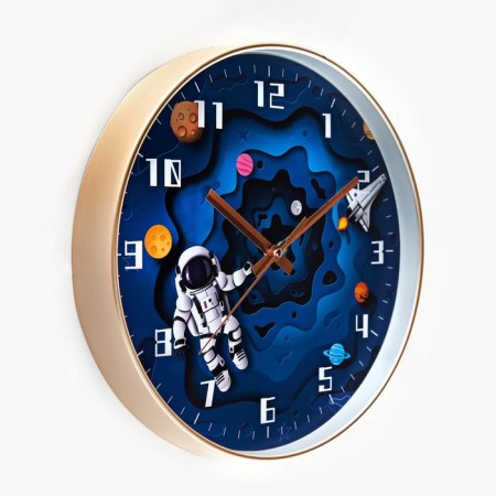 Children's wall clock "Cosmos", smooth move, D-30 cm, mix-3