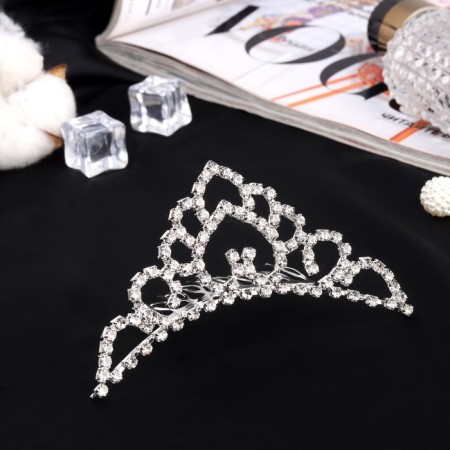 Hair diadem "Medea" charm, 10 × 4 cm, silver