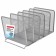 Horizontal Brauberg "Germanium" paper tray, 5 sections, metal, silver 237969