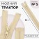 Lightning "Tractor", No. 5, detachable, castle machine, 60 cm, beige color