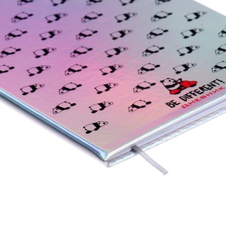 Universal diary for grade 1-11 BE Different! Panda!, Soft cover, artificial leather, lies, 80 g/m2-2