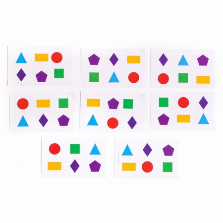 The puzzle is wooden. Repeat the “geometric figures”, developing games for children-5