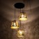 Bayerlux lamp "Thicket" 3he27 40W Black 40x40x20-90cm