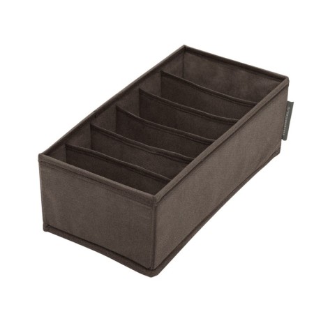 Organizer for linen, 6 cells, brown color-1