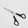 Hairdressers scissors, blade-5.5 cm, black color, n-040