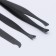 Manicure set, 5 items, in case, black color