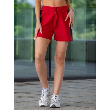 Women's shorts ise, size 48 cm, red color-7