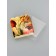 Cookie box, confectionery packaging, "tulips", 9 x 9 x 3 cm