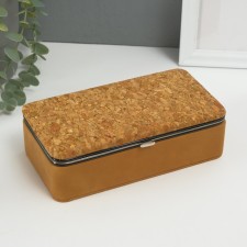 Casket to the leatherette for jewelry 