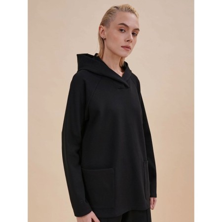 Feminine hoodies, size l, black color-1