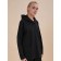 Feminine hoodies, size l, black color