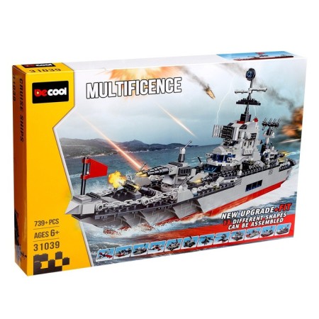 Block designer "Military cruiser", 739 parts-2