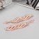 Invisibility for Hair "Calley" (set 2 pcs) tenderness, 6 cm, pink gold