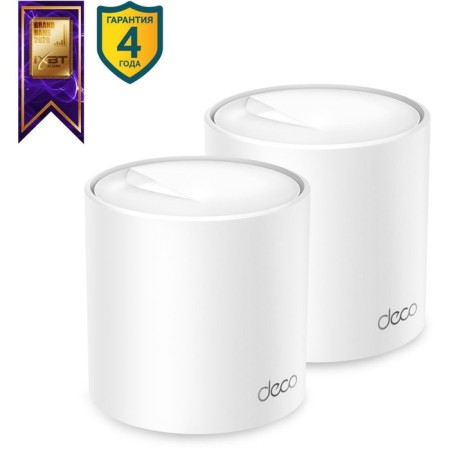 Seamless Mesh Router TP-Link Deco X50 AX3000, 1000 Mbps, 2 pcs, white-1