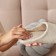Women's slippers, eco size 40-41, color beige strip