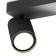 Stitch Mantra Sal, GU10, 2x10W, 250x75x128 mm, matte black color
